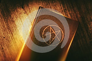 Mysterious Book with Pentagram photo