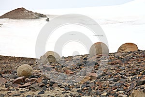 Mysterious boulders and pebbles of Champ Island