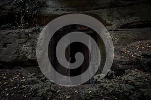 Mysterious caves, vaults and rock cellars near Uberlingen on Lake Constance photo