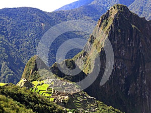 Mysterious city of Machu Picchu, Peru.