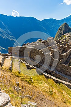 Mysterious city - Machu Picchu, Peru,South America. The Incan ruins.