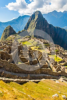 Mysterious city - Machu Picchu, Peru,South America. The Incan ruins.