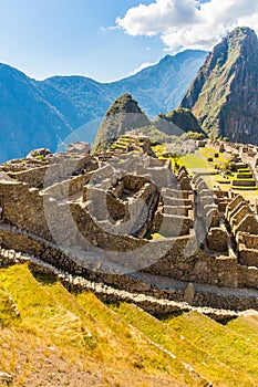 Mysterious city - Machu Picchu, Peru,South America. The Incan ruins.