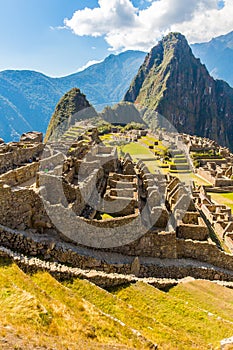 Mysterious city - Machu Picchu, Peru,South America. The Incan ruins.