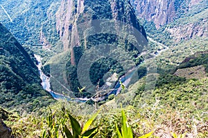 Mysterious city - Machu Picchu, Peru,South America. The Incan ruins and terrace.