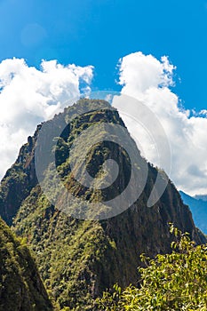 Mysterious city - Machu Picchu, Peru,South America. The Incan ruins and terrace. Example of polygonal masonry