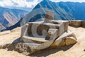 Mysterious city - Machu Picchu, Peru,South America. The Incan ruins and terrace. Example of polygonal masonry