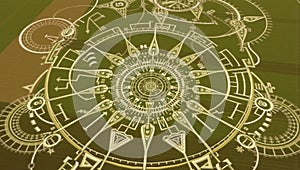 Mysterious Crop Circle Design Art