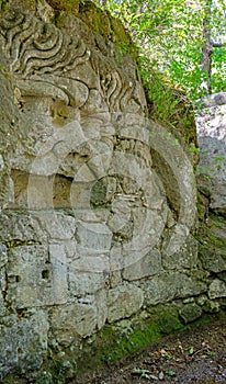 Mysterious Face Sculpture in Park of the Monsters