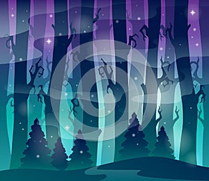 Mysterious forest theme image 1
