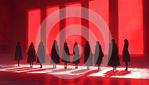 Crimson Silhouettes photo
