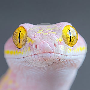 Mysterious Gaze: A Captivating Close-Up of a Snake photo