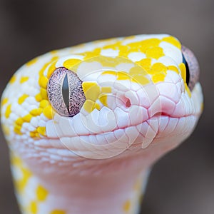 Mysterious Gaze: A Captivating Close-Up of a Snake photo