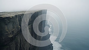 Mysterious Man On Foggy Cliff: A Captivating Photo By Akos Major