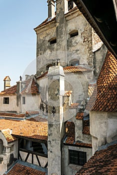 Mysterious medieval castle Bran in Transylvania, Romania