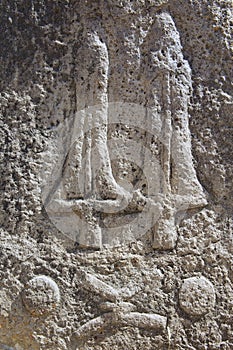 Mysterious megalithic Tiya pillars, UNESCO World Heritage Site, Ethiopia.