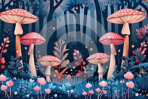 Mysterious Mushrooms of the Enchanted Forest