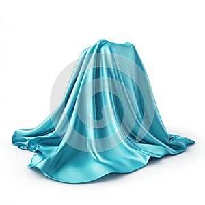 Teal Silk Drape