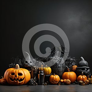 Halloween Pumpkin Placemat Design Background