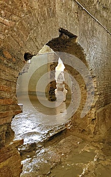 Mysterious Roman Cisterns in Fermo town, Marche region, Italy