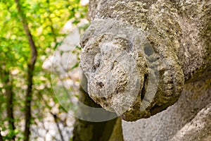 Mysterious Sculpture in Park of the Monsters