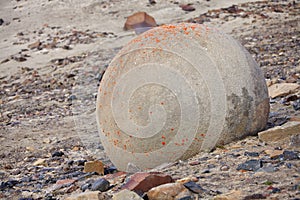 Mysterious stones of Champ Island in Arctic