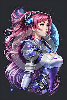 Mystery of Andromeda: Enchanting AI Anime Character Art