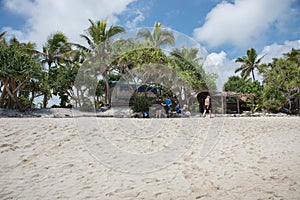 Beach Architecture on Mystery Island