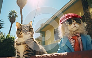 Mystery in LA Suburbia: Suave Cat and Goofy Dog\'s Spy Adventure