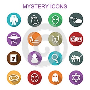 Mystery long shadow icons