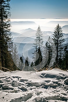 Tajomné hory v zime