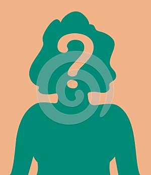 Mystery Silhouette Girl Avatar