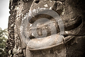 The mystery smiling of Bayon.