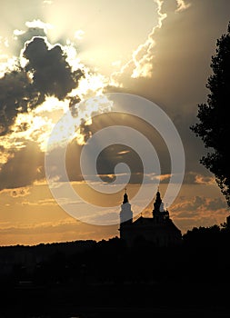 A mystic church in Vilnius, Lithuania