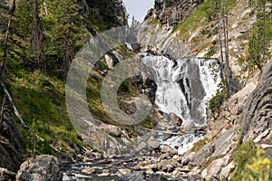 Mystic Falls waterfall in Yellowstone National Park