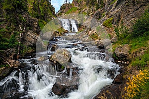 Mystic Falls in Yellowstone National Park