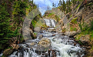 Mystic Falls in Yellowstone National Park