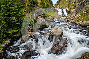 Mystic Falls in Yellowstone National Park