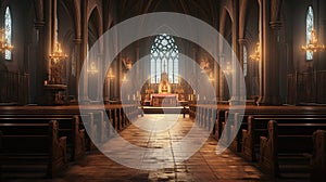 Mystic Gothic Church Panorama