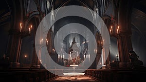 Mystic Gothic Church Panorama