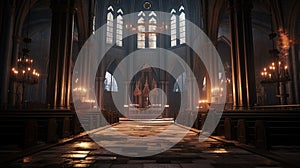 Mystic Gothic Church Panorama