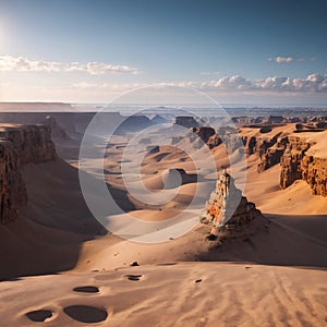 Mystic Landscape near Salalah in Oman made with Generative AI