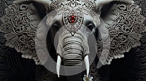 Mystic Pachyderm Mandala