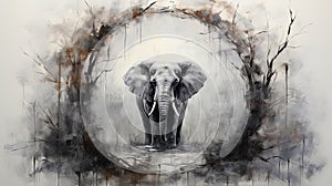 Mystic Pachyderm Mandala