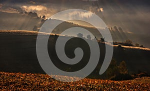 Mystic rays in Pieniny