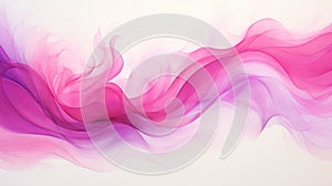 Mystic Symbolism: Graceful Pink And Purple Smoke Abstract Art