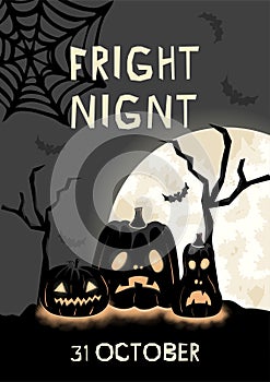 mystical A4 flyer fright night