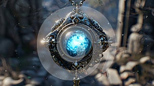 A mystical amulet passed down through generations and said to hold the power of a thousand sorcerers its opal center photo