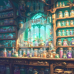 Mystical Apothecary Storefront