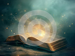 Mystical Book Conjuring a Universe of Knowledge